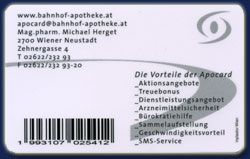 Apocard Arzneimittelsicherheit Karte